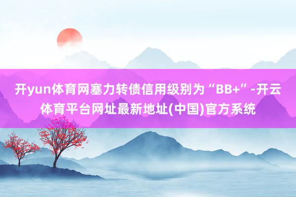 开yun体育网塞力转债信用级别为“BB+”-开云体育平台网址最新地址(中国)官方系统